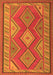 Oriental Orange Traditional Rug, con1208org