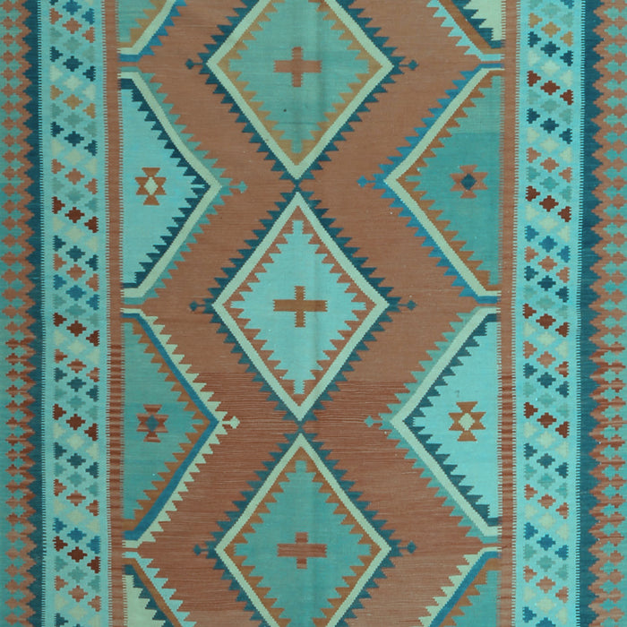 Machine Washable Oriental Light Blue Traditional Rug, wshcon1208lblu