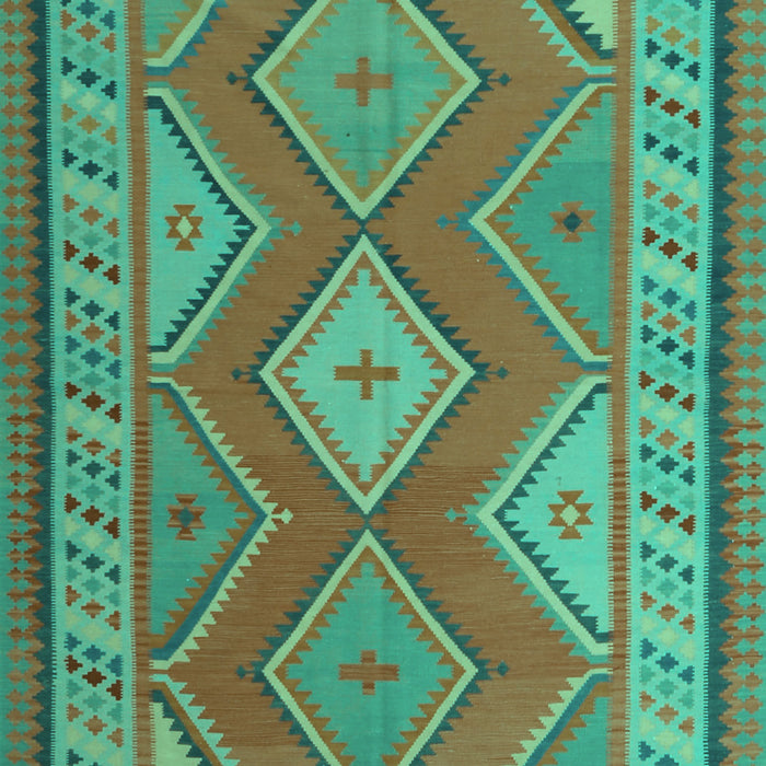 Oriental Turquoise Traditional Rug, con1208turq