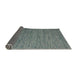 Thickness of Contemporary Dark Gray Modern Rug, con1209