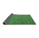 Sideview of Abstract Emerald Green Contemporary Rug, con1209emgrn