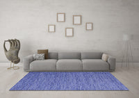 Machine Washable Abstract Blue Contemporary Rug, wshcon1209blu