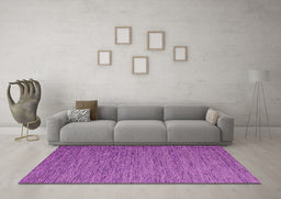 Machine Washable Abstract Pink Contemporary Rug in a Living Room, wshcon1209pnk