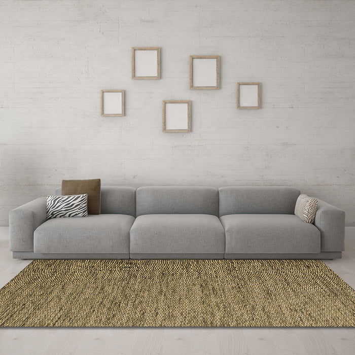 Machine Washable Abstract Brown Contemporary Rug in a Living Room,, wshcon1209brn