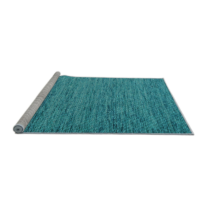 Sideview of Machine Washable Abstract Light Blue Contemporary Rug, wshcon1209lblu