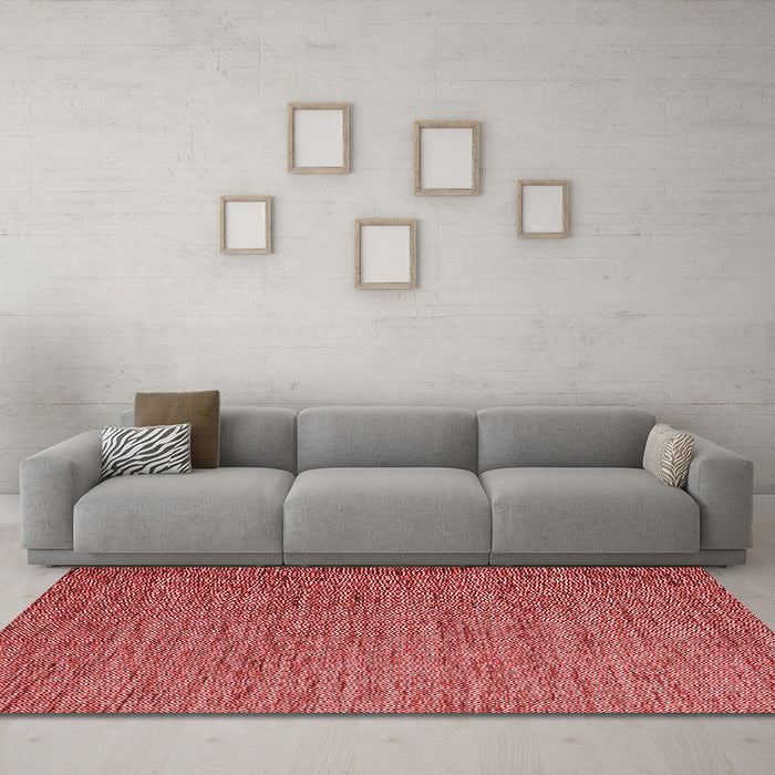 Contemporary Red Washable Rugs