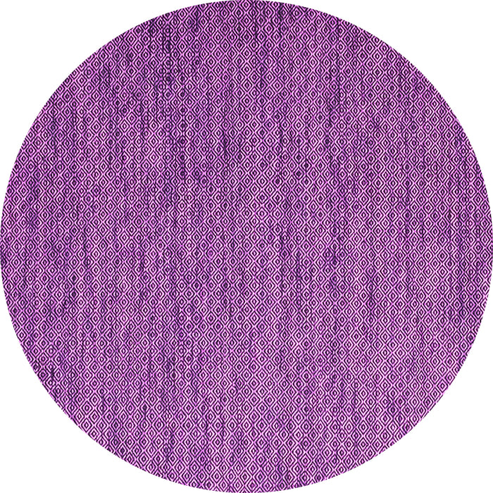Round Abstract Pink Contemporary Rug, con1209pnk