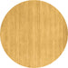 Round Solid Brown Modern Rug, con120brn