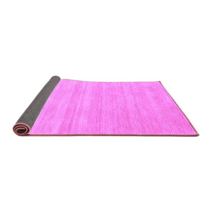 Sideview of Solid Purple Modern Rug, con120pur