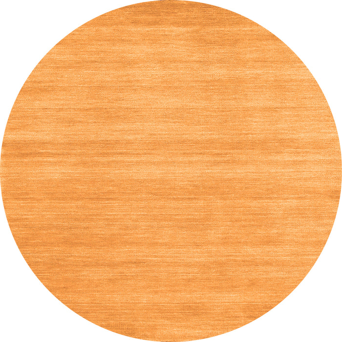 Square Solid Orange Modern Rug, con120org