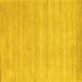 Square Solid Yellow Modern Rug, con120yw