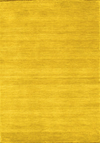 Solid Yellow Modern Rug, con120yw