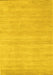 Solid Yellow Modern Rug, con120yw