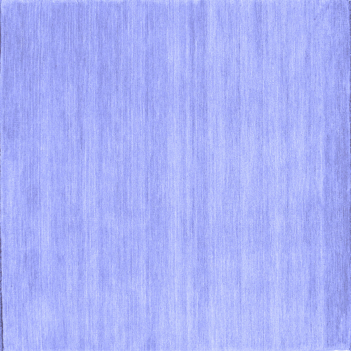 Square Solid Blue Modern Rug, con120blu