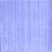 Square Solid Blue Modern Rug, con120blu