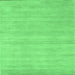 Square Solid Emerald Green Modern Rug, con120emgrn