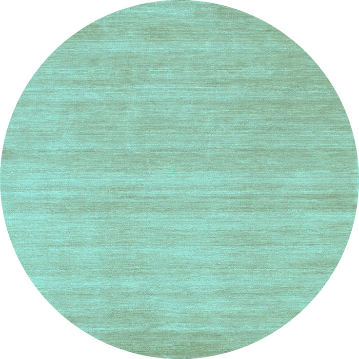 Round Solid Light Blue Modern Rug, con120lblu