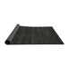 Thickness of Contemporary Charcoal Black Modern Rug, con121