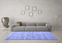 Machine Washable Abstract Blue Contemporary Rug, wshcon1210blu