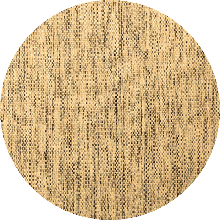 Round Abstract Brown Contemporary Rug, con1210brn