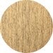 Round Abstract Brown Contemporary Rug, con1210brn