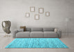 Machine Washable Abstract Light Blue Contemporary Rug in a Living Room, wshcon1210lblu