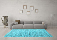 Machine Washable Abstract Light Blue Contemporary Rug, wshcon1210lblu