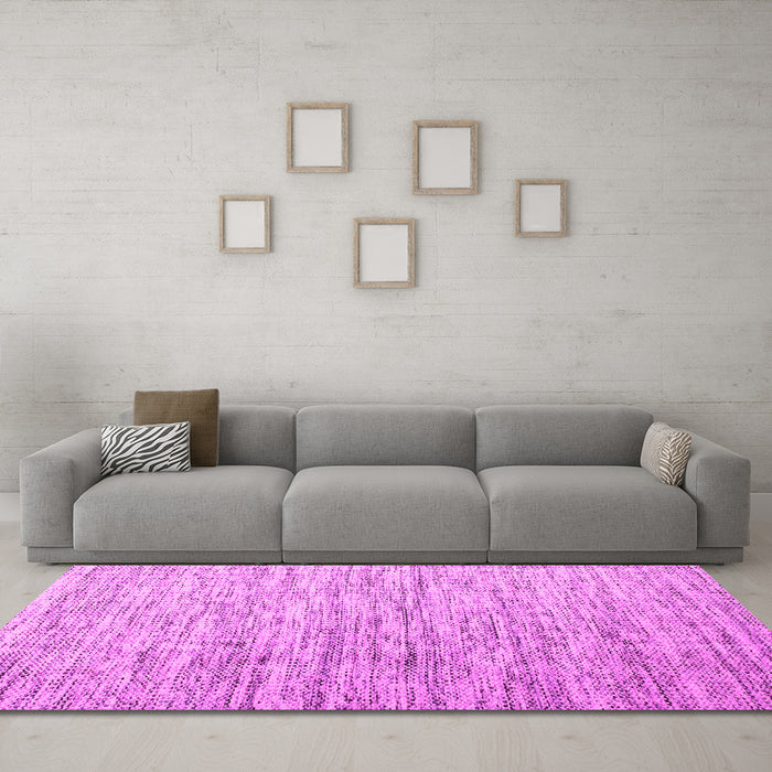 Machine Washable Abstract Pink Contemporary Rug in a Living Room, wshcon1210pnk