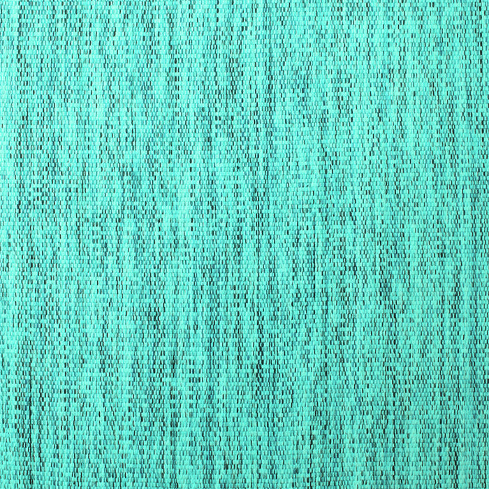 Square Machine Washable Abstract Turquoise Contemporary Area Rugs, wshcon1210turq