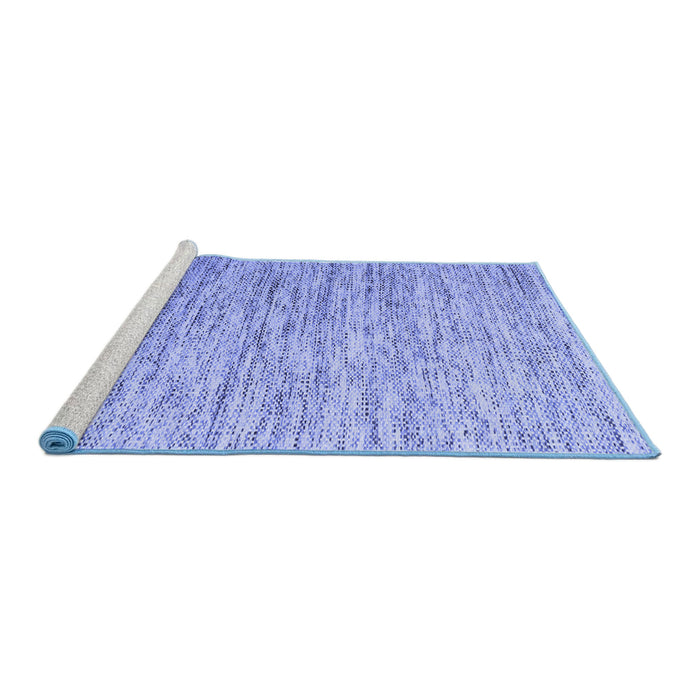 Sideview of Machine Washable Abstract Blue Contemporary Rug, wshcon1210blu
