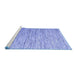 Sideview of Machine Washable Abstract Blue Contemporary Rug, wshcon1210blu