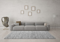 Machine Washable Abstract Gray Contemporary Rug in a Living Room,, wshcon1211gry