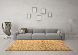 Machine Washable Abstract Brown Contemporary Rug in a Living Room,, wshcon1211brn