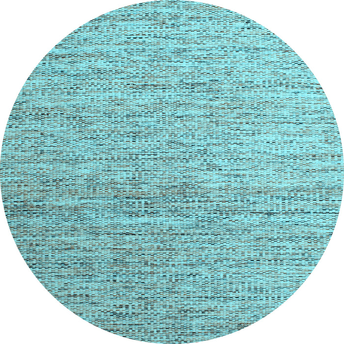 Round Machine Washable Abstract Light Blue Contemporary Rug, wshcon1211lblu
