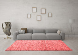 Contemporary Red Washable Rugs