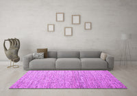 Machine Washable Abstract Purple Contemporary Rug, wshcon1211pur