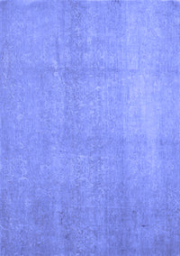 Abstract Blue Contemporary Rug, con1212blu