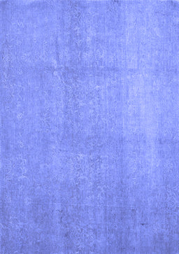 Abstract Blue Contemporary Rug, con1212blu