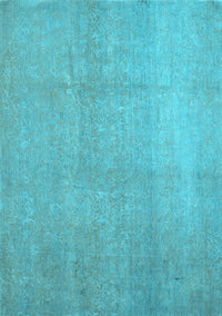 Abstract Light Blue Contemporary Rug, con1212lblu