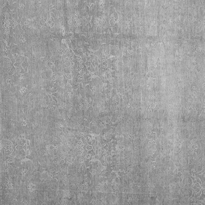 Serging Thickness of Machine Washable Abstract Gray Contemporary Rug, wshcon1212gry