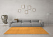 Machine Washable Abstract Orange Contemporary Area Rugs in a Living Room, wshcon1212org