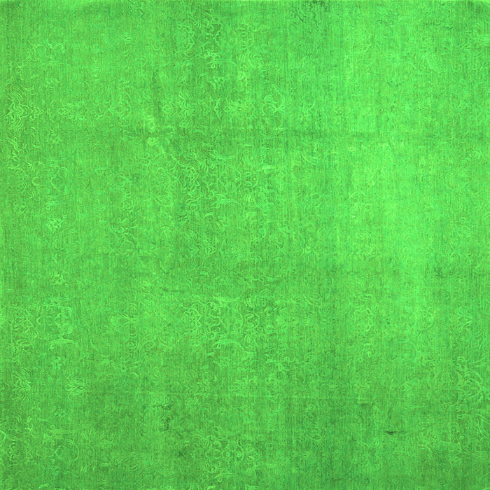 Serging Thickness of Abstract Green Contemporary Rug, con1212grn