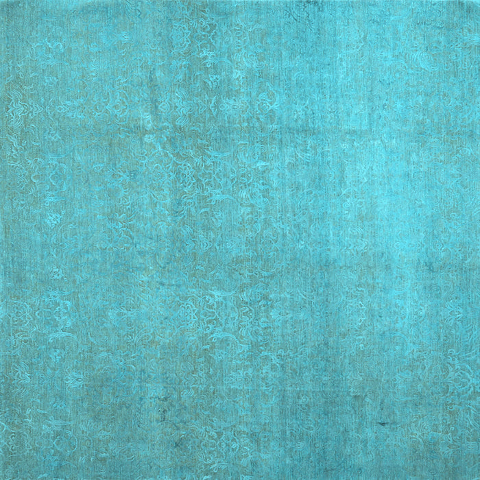 Square Abstract Light Blue Contemporary Rug, con1212lblu