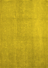 Abstract Yellow Contemporary Rug, con1212yw