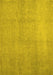 Abstract Yellow Contemporary Rug, con1212yw