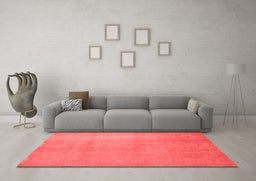 Contemporary Red Washable Rugs