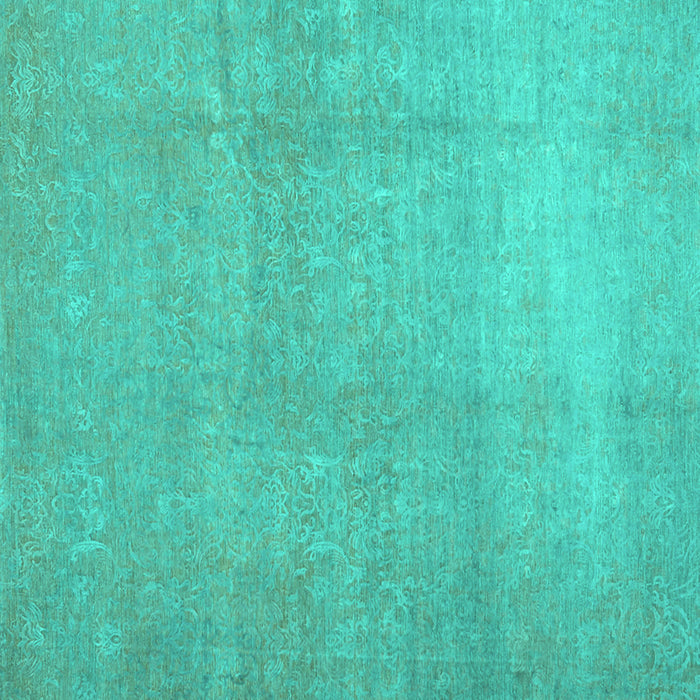 Machine Washable Abstract Turquoise Contemporary Area Rugs, wshcon1212turq