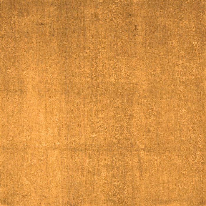 Round Machine Washable Abstract Orange Contemporary Area Rugs, wshcon1212org