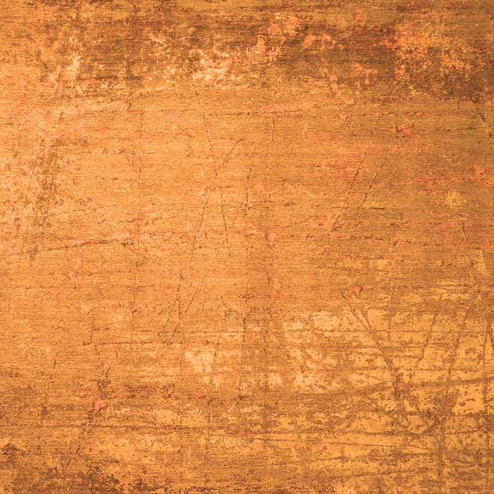 Serging Thickness of Abstract Orange Contemporary Rug, con1213org