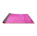 Sideview of Abstract Pink Contemporary Rug, con1213pnk